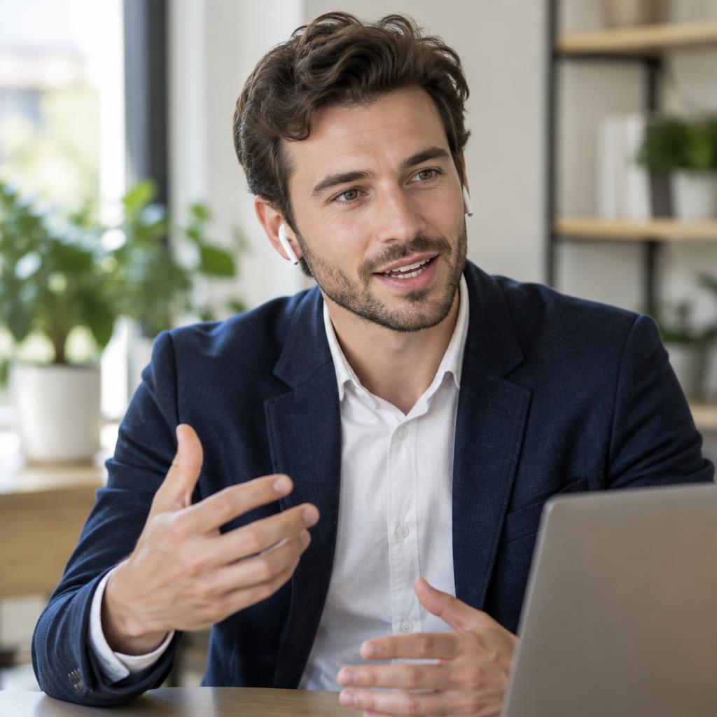 Professional speaking during an outbound conversation